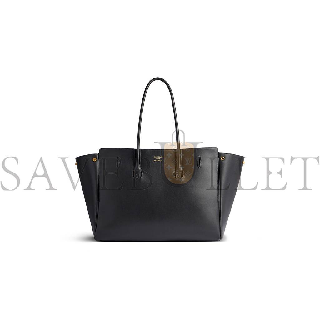 BALENCIAGA WOMEN'S BEL AIR MEDIUM CARRY ALL BAG IN BLACK (36.5*28.9*16cm)